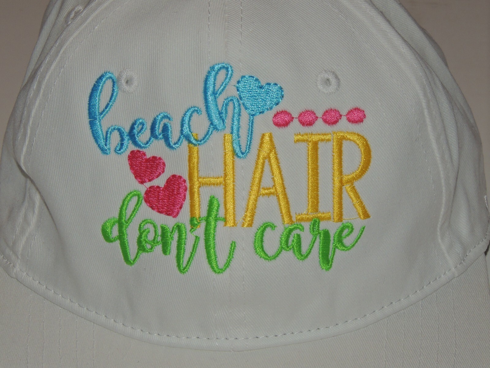 Ball Cap Beach Hair Don't Care Baseball Cap | eBay