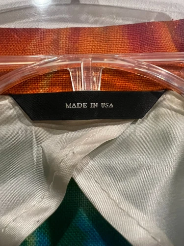 R13 Linen Tie-Dye Print Blazer image 4