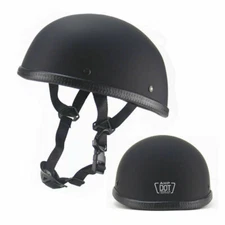 Motorcycle Half Helmet DOT Ultra Helmets Cap for Chopper Moped Scooter Motorbike