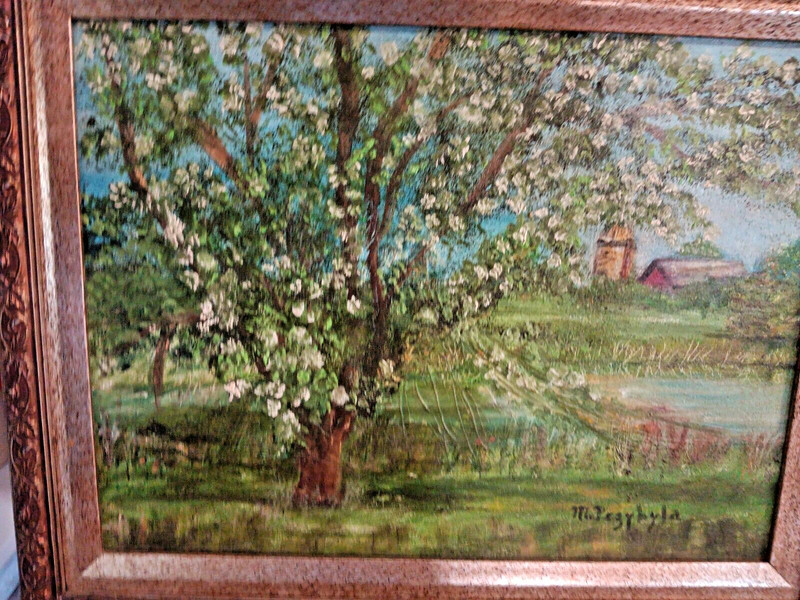  Painting Cherry Trees Landscape canvas signed
