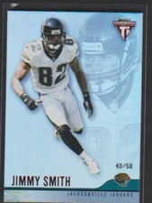 2001 PACIFIC TITANIUM RED FOIL PARALLEL #60 JIMMY SMITH JAGUARS SP #40/58