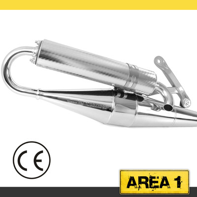 Sport Auspuff Keeway RY8 Evo, Racing, SP, Pixel Tecnigas Next R Chrom/Chrom