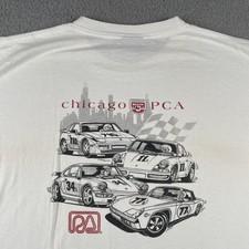 Vintage Porsche Club Of America Chicago Long Sleeve Xl Shirt Signal Sports 1994