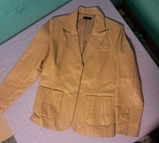 Metrostyle Women's Leather Jacket Size 8 Brown Vintage