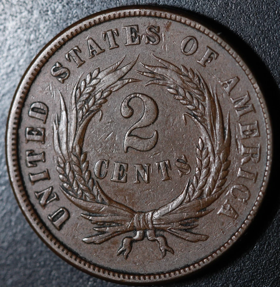 1866 TWO CENT PIECE 2¢ - With FULL MOTTO - Image 3 of 3