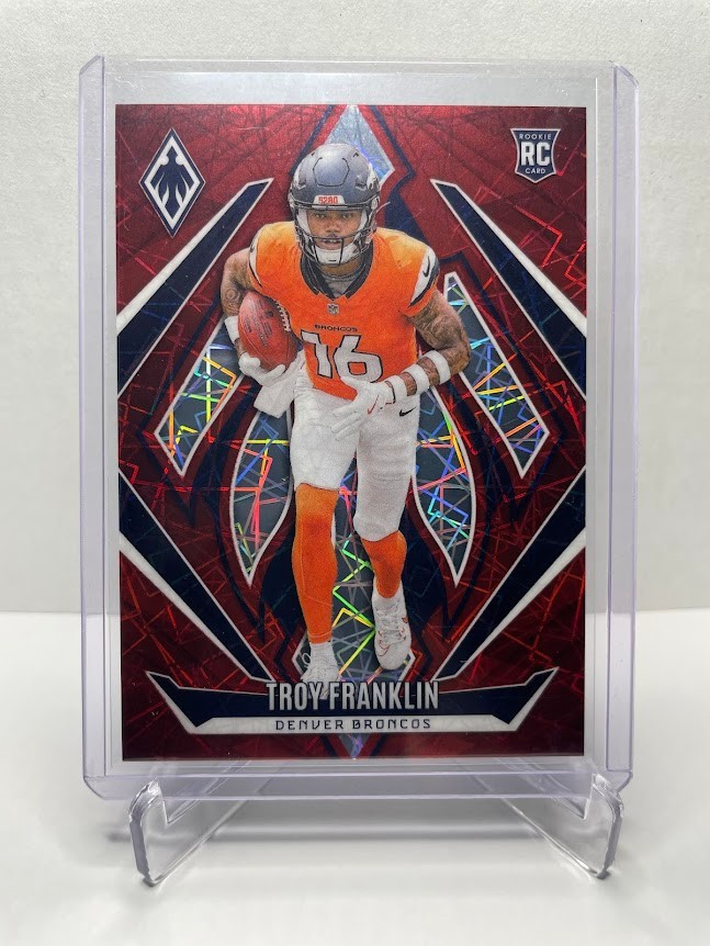 2024 Panini Phoenix - Troy Franklin #244 Red Lazer 15/199 (RC) Broncos