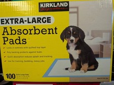 Kirkland Signature Extra-Large Absorbent Pads, 100 Large Pads, 30x23 Original