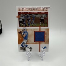 Panini 2020 Score Freshman Flashbacks Matthew Stafford FF-MS Detroit Lions Relic