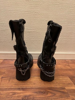 Vintage 2000s Kmrii Gimmick Boots Crush Jet Boots Bootlet Design