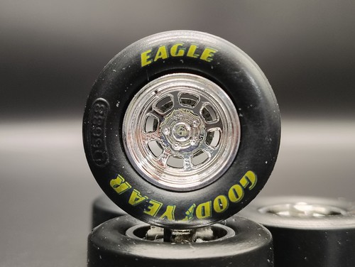 NASCAR 1/24 Action MA 2005-07 Goodyear Eagle Tires & Wheels Set Of 4 CHROME