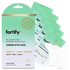 Under Eye Patches with Caffeine & Collagen – 3-in-1: Detox, Treat, Pack of 5 
