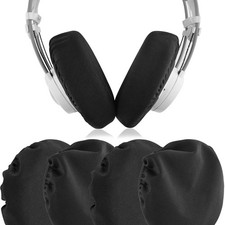 Geekria 2 Pairs Washable Headphone Covers Size L / Black