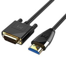 DVI-D Male to HDMI Male Cable Gold 24 1 HDTV PC 5ft/1.5m Monitor Display Adapter