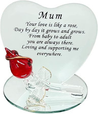 Mum Gift Glass Plaque Birthday Mothers Day Christmas Present Idea for Mummy Mom