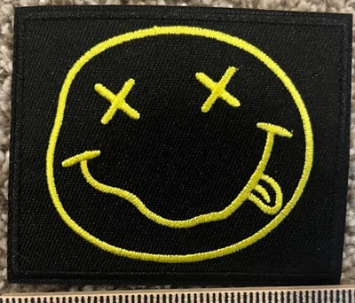NIRVANA PUNK Rock Music GRUNGE Band 1987 90s Embroidered Iron/ SEW GLUE On PATCH - Image 1 of 4