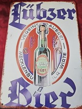 Blechschild LÜBZER BIER Schild 20cm X 30cm