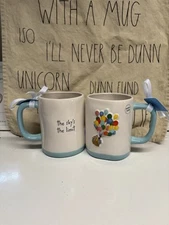 Rae Dunn Pixar Up The Sky’s The Limit Double Sided Mug Balloons, Up Movie, NEW!
