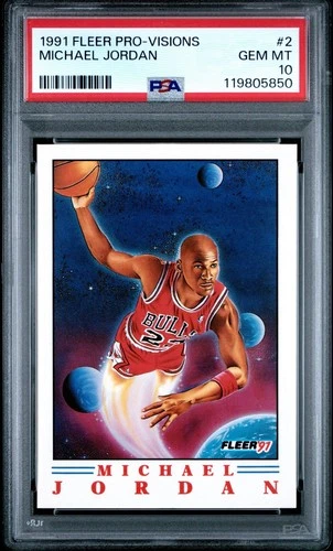 1991 Fleer Pro-Visions - #2 - Michael Jordan - PSA 10