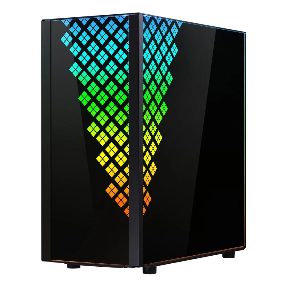 BitFenix Case PC Dawn TG Nero con Vetro Temperato e 7 Slot Espansivi - Immagine 3 di 4