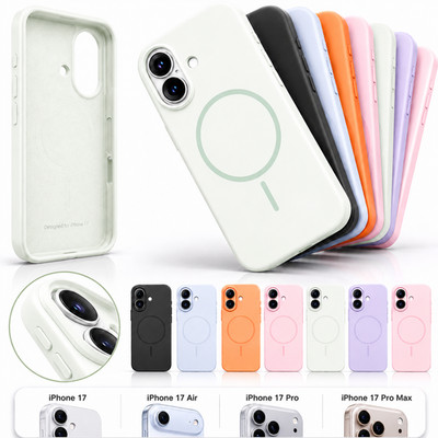 Premium MagSafe Hülle iPhone 17 Air Pro Max Silikon Case Stoßfest Schutz Cover