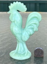 Small Farm House Vintage Style Jadeite Standing Rooster