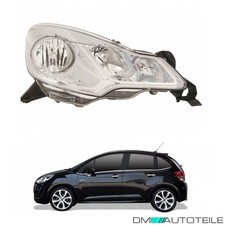 Hauptscheinwerfer rechts H7/H1 Motor weiß für Citroën C3 II Pluriel