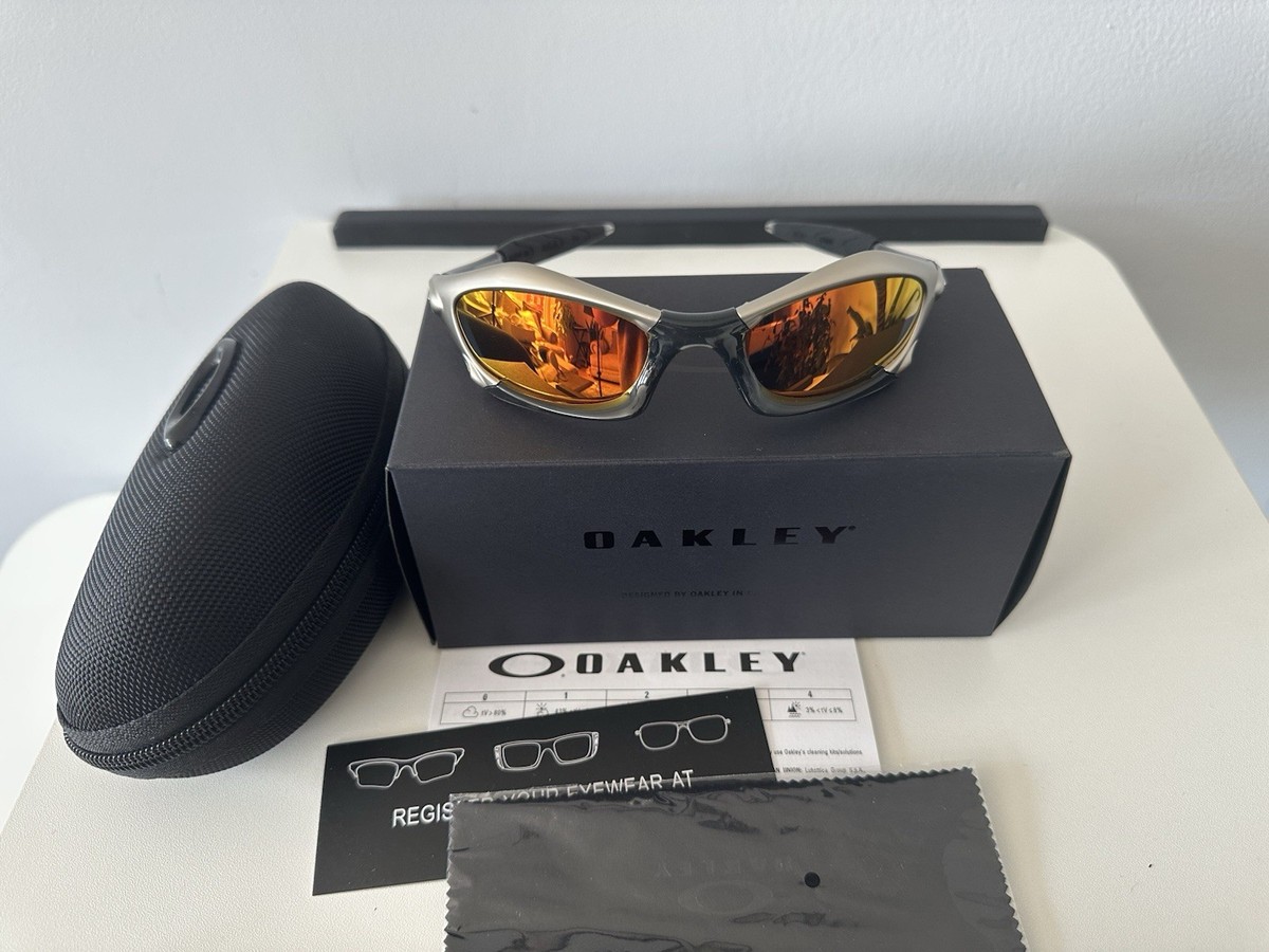Y2K Vintage Oakley Splice - Orange Lens Grey/Black Frame | eBay