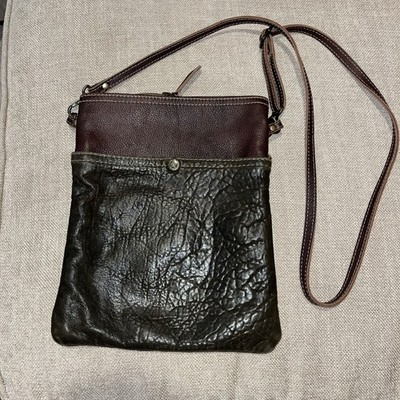 Myra Bag Compact Zip Purse Crossbody/Shoulder Satchel Leather