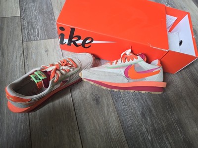 Nike Sacai LD Waffle CLOT Kiss of Death Net Orange Blaze DH1347-100  Sz 13