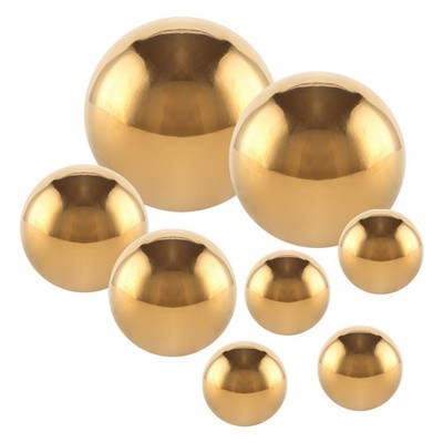 8Pcs Gazing Balls for Gardens Stainless Steel Reflection Balls Decor