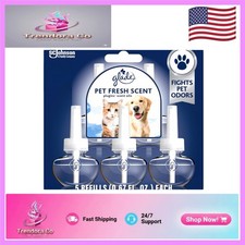 Pet Fresh PlugIns Air Freshener Refills - 5 Pack, Essential Oils, 60 Days Fresh