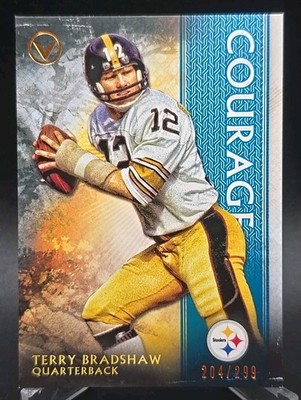 2015 Topps Valor Courage /299 Terry Bradshaw #70 HOF Steelers SB