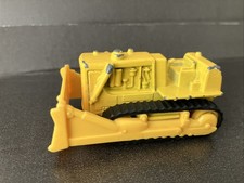 Caterpillar Style Tractor Diecast Model Yellow Moving Tracks
