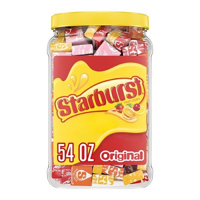 Starburst Chewy Candy Bulk Jar - 3 Lbs 6oz Original Fruity Candy EXP-06/2027