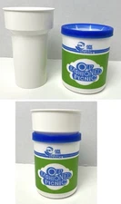 Vintage 1985 RARE Citgo Oxy Cities Service Drink Insulator Koozie w Cup Oil/Gas