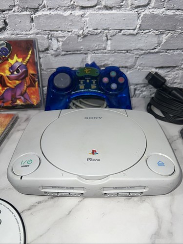 Sony Playstation PSone PS1 Slim Console SCPH-101 + 6 Games, Controller ...