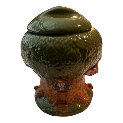 1981  KEEBLER ELF TREEHOUSE COOKIE JAR!!! 10 INCH TALL NO CRACKS NO CHIPS WOW