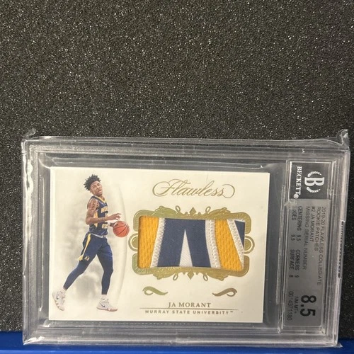 2019-20 Panini Flawless Ja Morant ROOKIE JERSEY PATCH MISPRINT ERROR NO SERIAL #