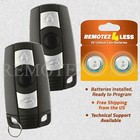 2Pc Smart Keyless Entry Remote Ignition Key Fob for 2010 BMW 328xi 328i 335i