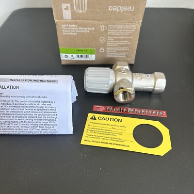 Resideo Braukmann 1/2  Lead-Free NPT Thermostatic Mixing Valve AM100-1LF  2229