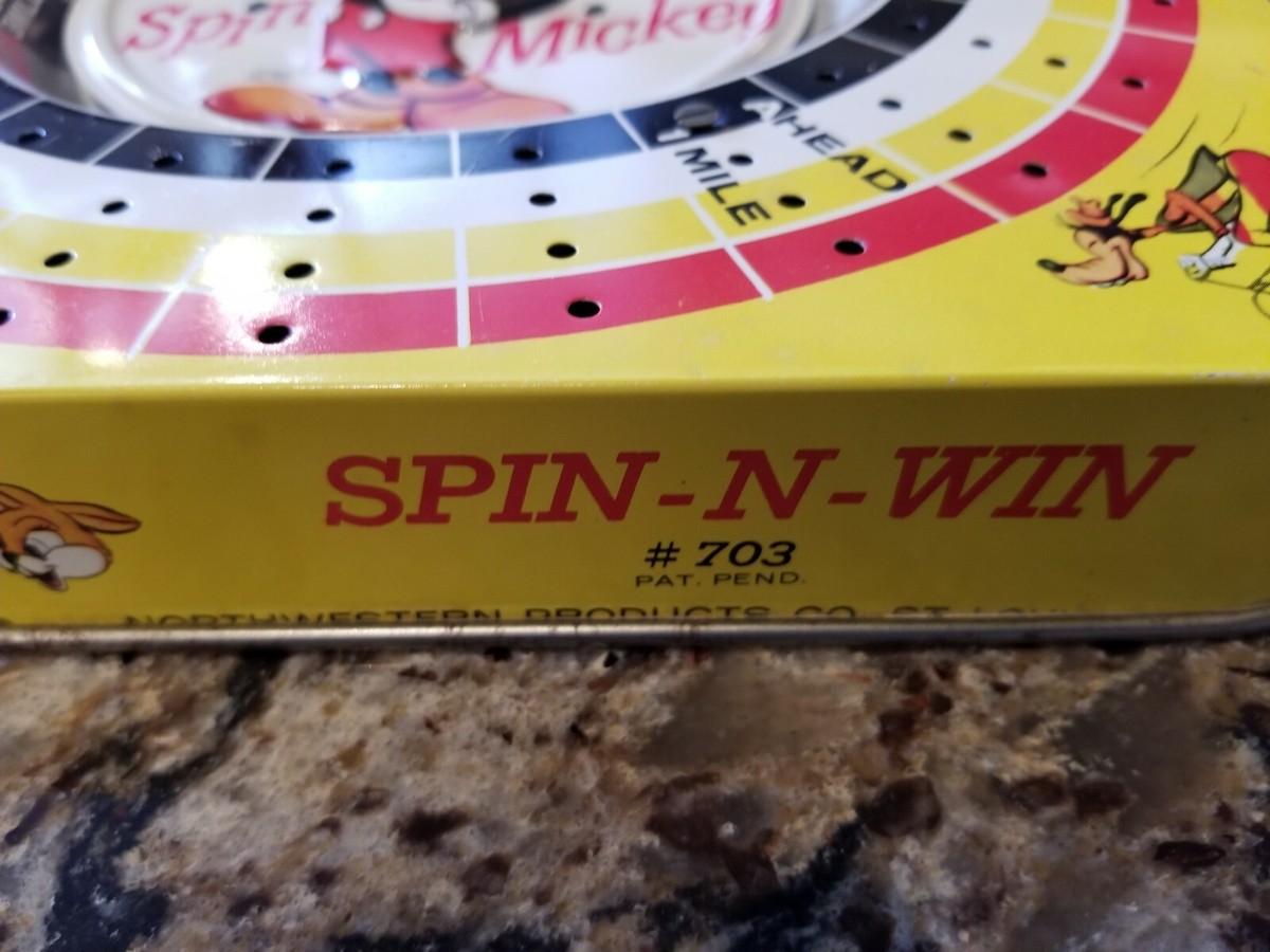 VINTAGE DISNEY SPIN N WIN #703 MICKEY MOUSE GAME