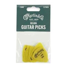 C.f Martin & Co.  1 Dozen Delrin Picks .73mm Medium Yellow. Usa Made. D-28 D-45