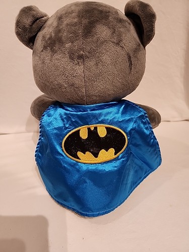 Six Flags Batman Bear Plush with Cape - Picture 6 of 12