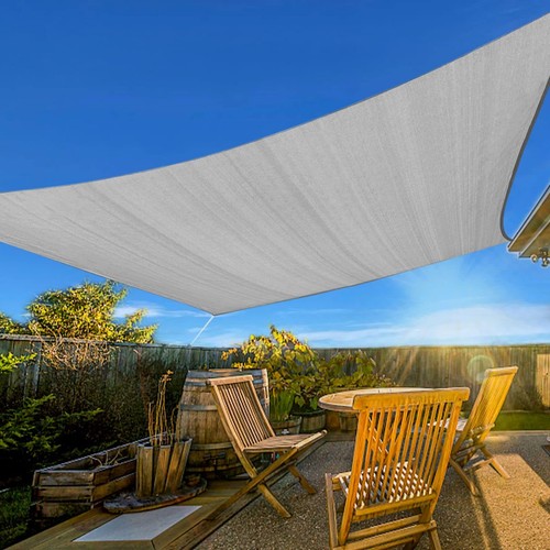 280 GSM HDPE Sun Shade Sail Rectangle Heavy Duty 98% UV Block Shade Cloth AU - Picture 12 of 14