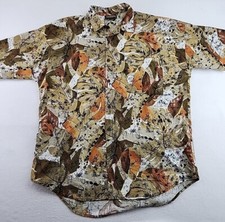 Vintage Triumph California Mens Large Rayon Short Sleeve Button Front Shirt USA