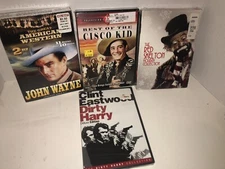 John Wayne/Eastwood/ Red Skelton/Cisco Kid DVD Movie Lot(4)NEW “Dad Starter Kit”