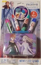 Disney Frozen II 5 Pieces Flavored Lip Balm Set 4 Lip Balms 14 oz Tin GZ-4