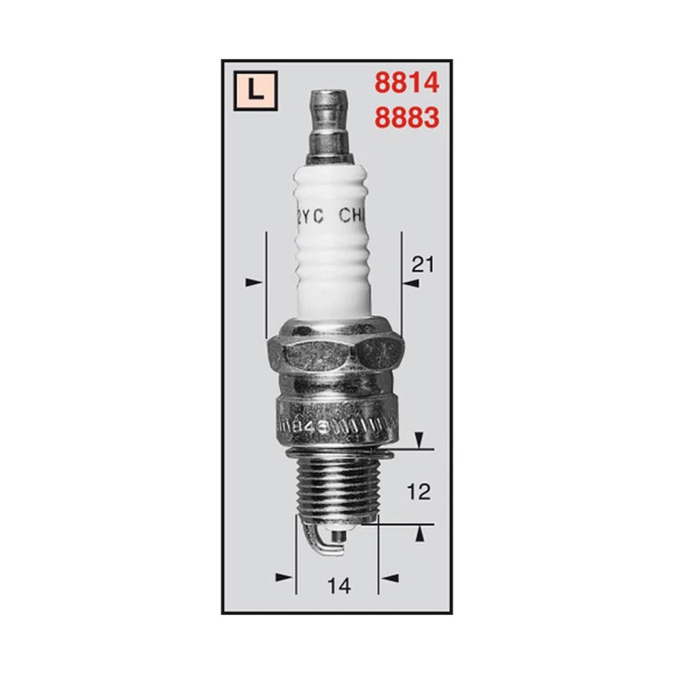 Bougie Champion RL82YC OE064 OE064/T10 Pour Suzuki 50 UF Estilete 2000-2016