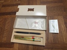Vintage Cross Ladies Ball Pen Classic Black No. 2542 Writing Pen w/2 Refills New