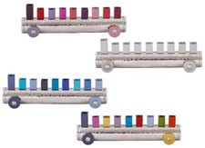Yair Emanuel Hanukkah Train Menorah 9 Candle Holders Chanukah Menora Children